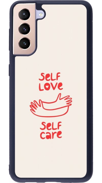 Coque Samsung Galaxy S21+ 5G - Silicone rigide noir Saint Valentines Day 26 Self love self care