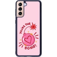 Coque Samsung Galaxy S21+ 5G - Silicone rigide noir Saint Valentines Day 26 You are the bomb
