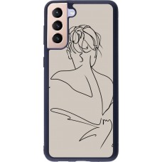 Coque Samsung Galaxy S21+ 5G - Silicone rigide noir Salnikova 05