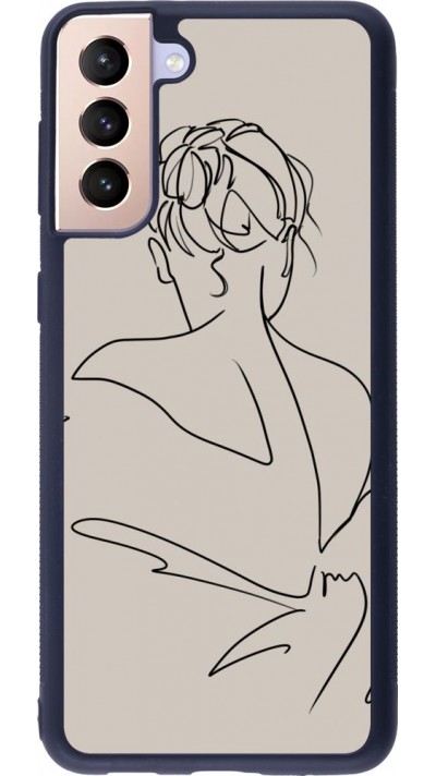 Coque Samsung Galaxy S21+ 5G - Silicone rigide noir Salnikova 05