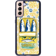 Samsung Galaxy S21+ 5G Case Hülle - Silikon schwarz Sardines in oil 2026