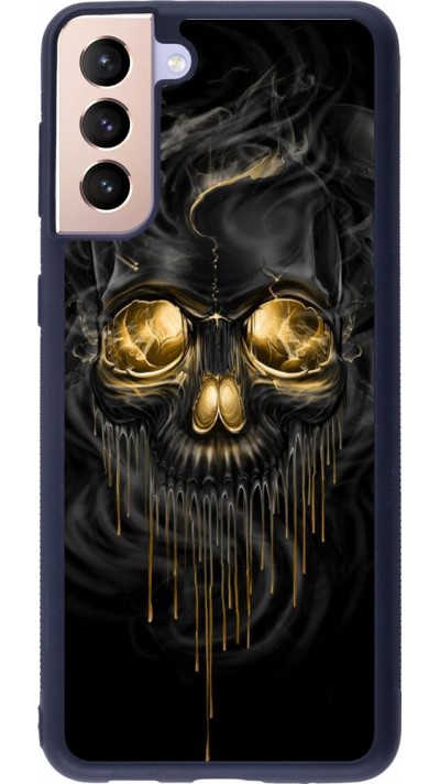 Coque Samsung Galaxy S21+ 5G - Silicone rigide noir Skull 02