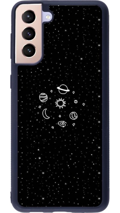 Coque Samsung Galaxy S21+ 5G - Silicone rigide noir Space Doodle