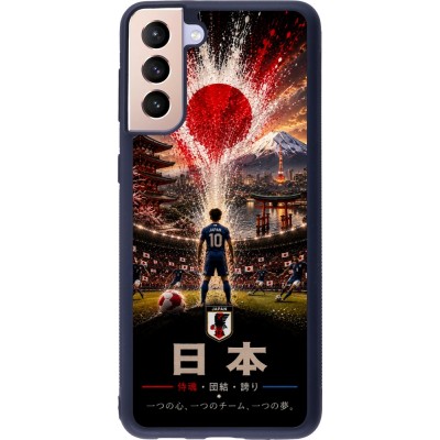 Samsung Galaxy S21+ 5G Case Hülle - Silikon schwarz Fussball Japan splash 2026