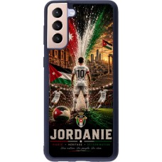 Coque Samsung Galaxy S21+ 5G - Silicone rigide noir Football Jordanie splash 2026