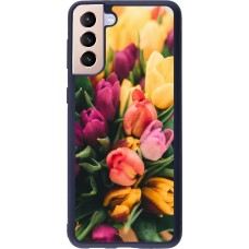 Coque Samsung Galaxy S21+ 5G - Silicone rigide noir Bouquet of tulips 2026