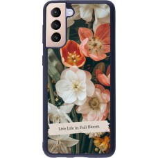 Coque Samsung Galaxy S21+ 5G - Silicone rigide noir Full Bloom 2026
