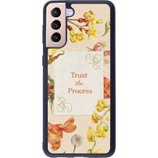 Coque Samsung Galaxy S21+ 5G - Silicone rigide noir Trust the process 2026