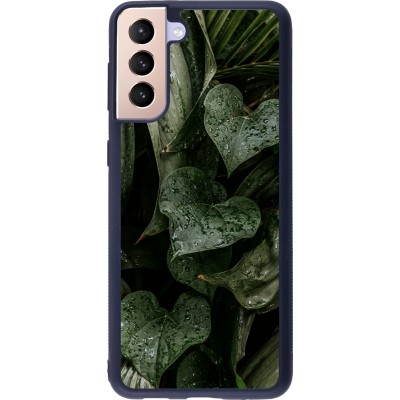 Samsung Galaxy S21+ 5G Case Hülle - Silikon schwarz Spring 23 fresh plants