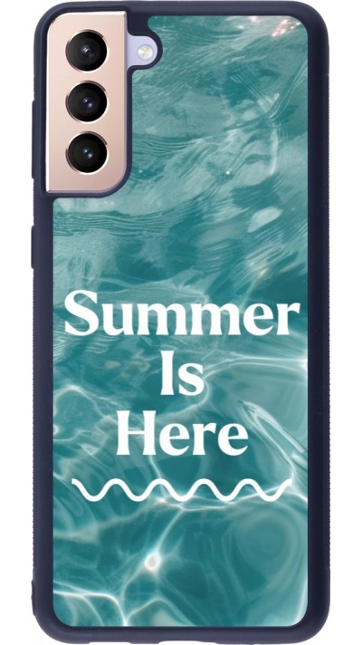 Coque Samsung Galaxy S21+ 5G - Silicone rigide noir Summer 2025 Summer is here