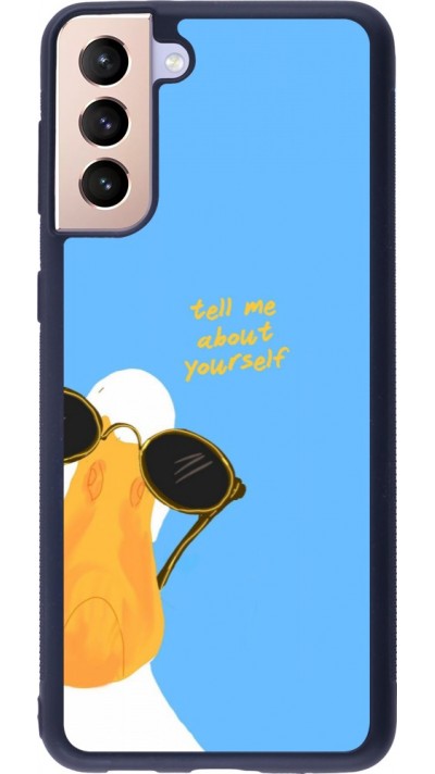 Coque Samsung Galaxy S21+ 5G - Silicone rigide noir Tell me about yourself Summer 2026