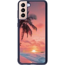 Coque Samsung Galaxy S21+ 5G - Silicone rigide noir Watch more sunsets Summer 2026