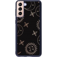 Coque Samsung Galaxy S21+ 5G - Silicone rigide noir Suns and Moons