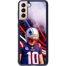 Coque Samsung Galaxy S21+ 5G - Silicone rigide noir Super Bowl 26 Patriots 3