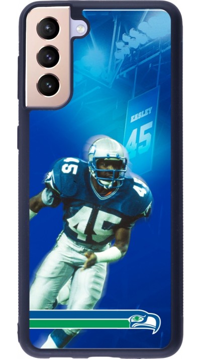 Coque Samsung Galaxy S21+ 5G - Silicone rigide noir Super Bowl 26 Seattle 1