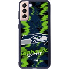 Coque Samsung Galaxy S21+ 5G - Silicone rigide noir Super Bowl 26 Seattle 2