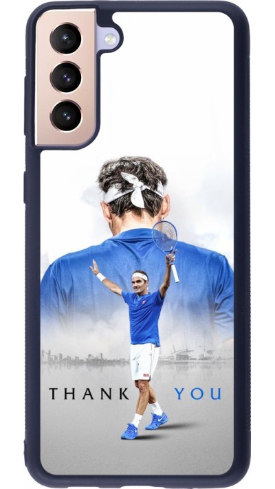 Samsung Galaxy S21+ 5G Case Hülle - Silikon schwarz Thank you Roger