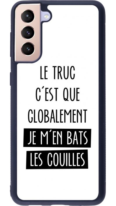Coque Samsung Galaxy S21+ 5G - Silicone rigide noir Le truc globalement bats les couilles