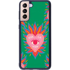 Samsung Galaxy S21+ 5G Case Hülle - Silikon schwarz Viva la vida 2026