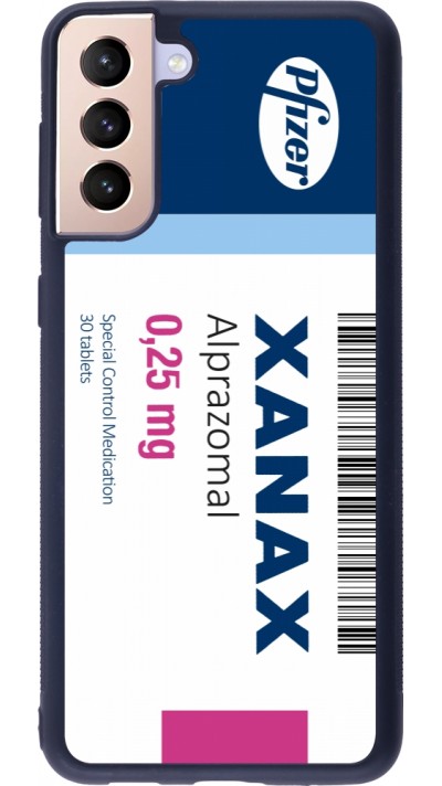 Coque Samsung Galaxy S21+ 5G - Silicone rigide noir Xanax Alprazolam 2025