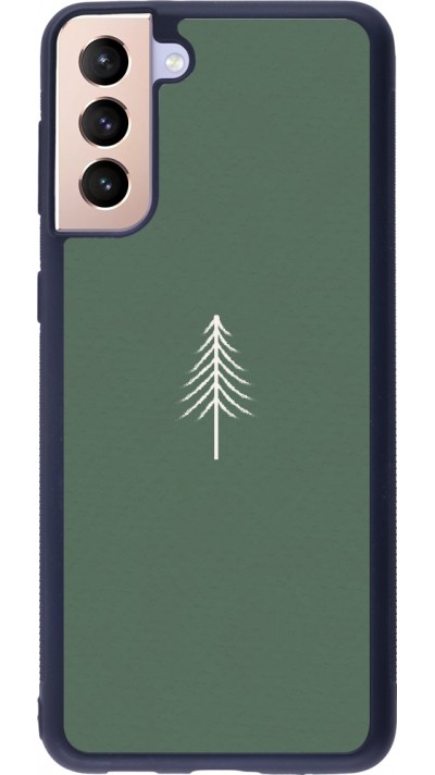 Samsung Galaxy S21+ 5G Case Hülle - Silikon schwarz Christmas 22 minimalist tree