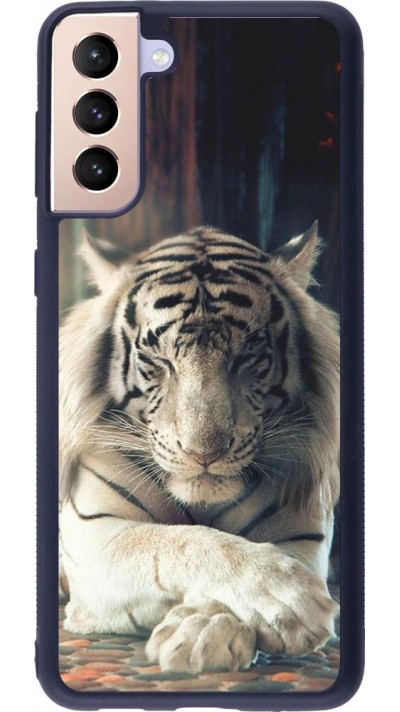 Coque Samsung Galaxy S21+ 5G - Silicone rigide noir Zen Tiger