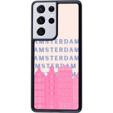 Samsung Galaxy S21 Ultra 5G Case Hülle - Amsterdam Pink Print