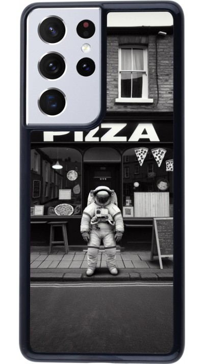 Samsung Galaxy S21 Ultra 5G Case Hülle - Astronaut vor einer Pizzeria