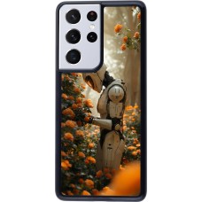 Samsung Galaxy S21 Ultra 5G Case Hülle - Astronaut flowers 2025