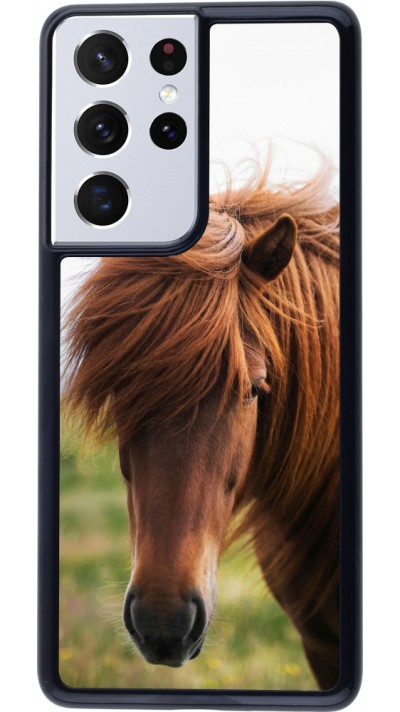 Coque Samsung Galaxy S21 Ultra 5G - Autumn 22 horse in the wind