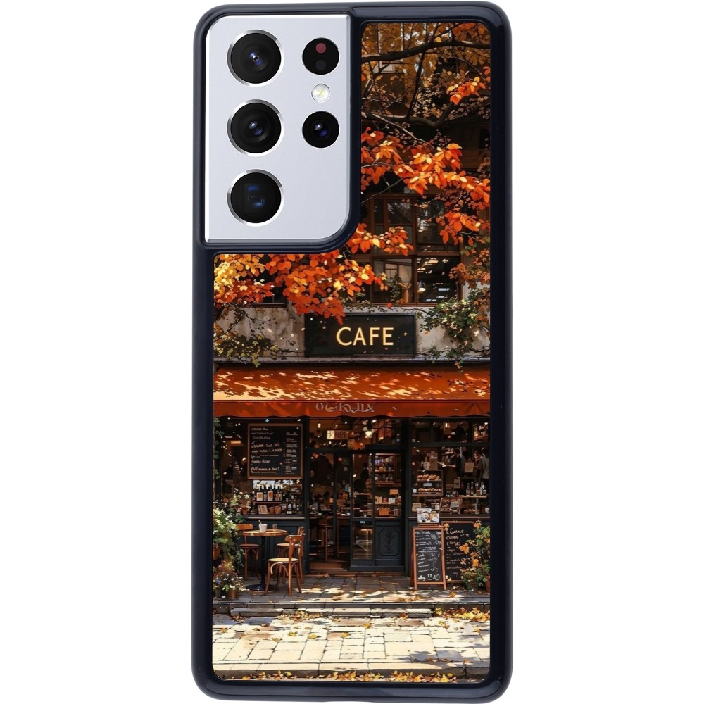 Samsung Galaxy S21 Ultra 5G Case Hülle - Autumn 25 Coffee shop