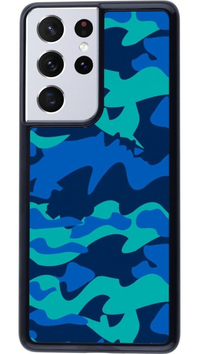 Hülle Samsung Galaxy S21 Ultra 5G - Camo Blue