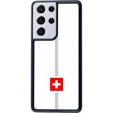 Samsung Galaxy S21 Ultra 5G Case Hülle - Kanton CH weiss