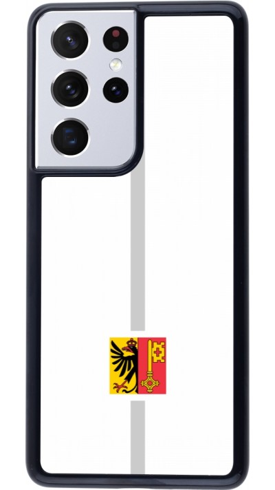 Samsung Galaxy S21 Ultra 5G Case Hülle - Kanton GE weiss