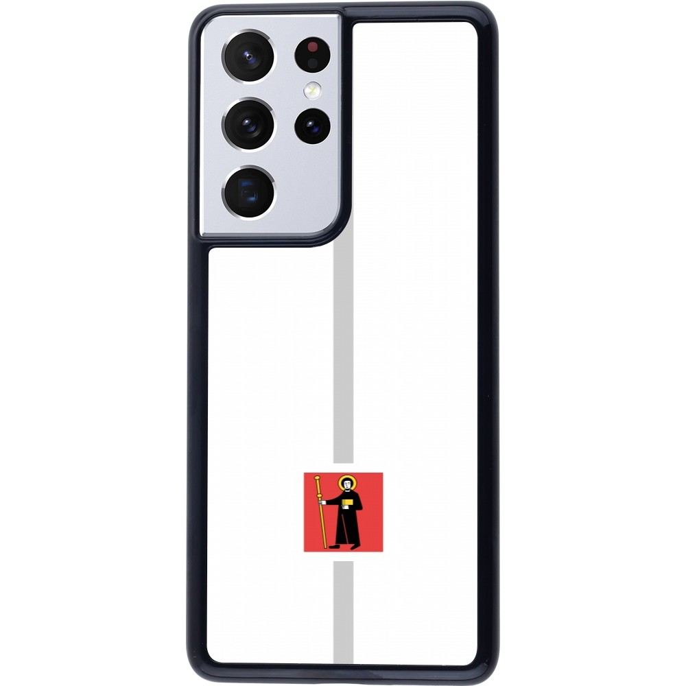Samsung Galaxy S21 Ultra 5G Case Hülle - Kanton GL weiss