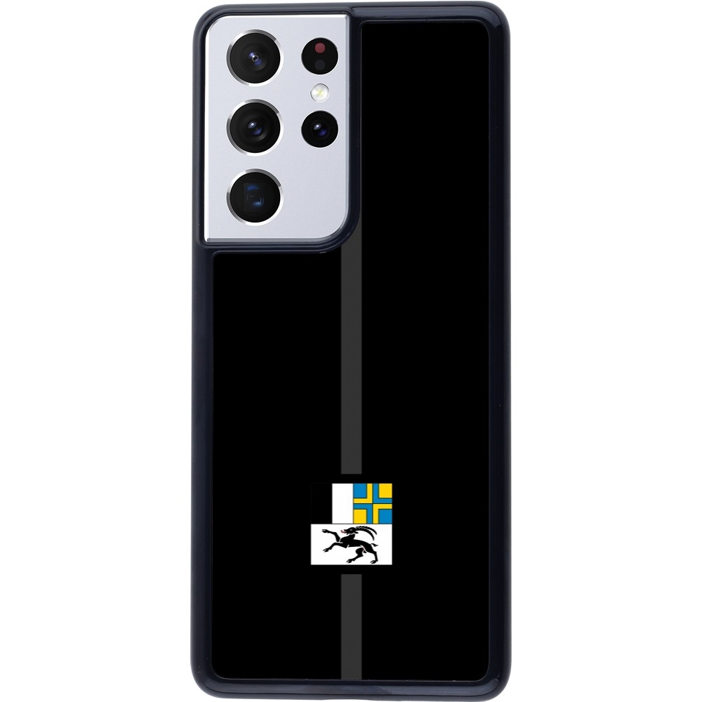 Samsung Galaxy S21 Ultra 5G Case Hülle - Kanton GR schwarz