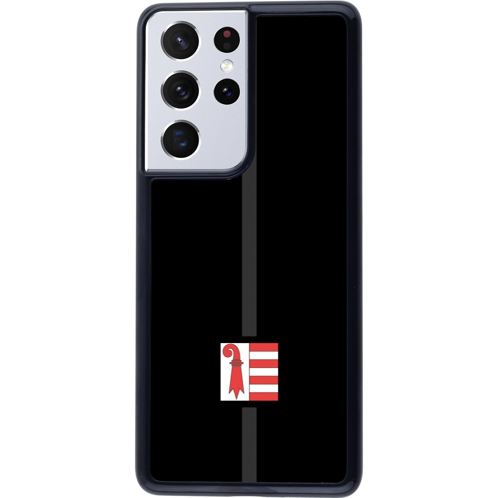Samsung Galaxy S21 Ultra 5G Case Hülle - Kanton JU schwarz