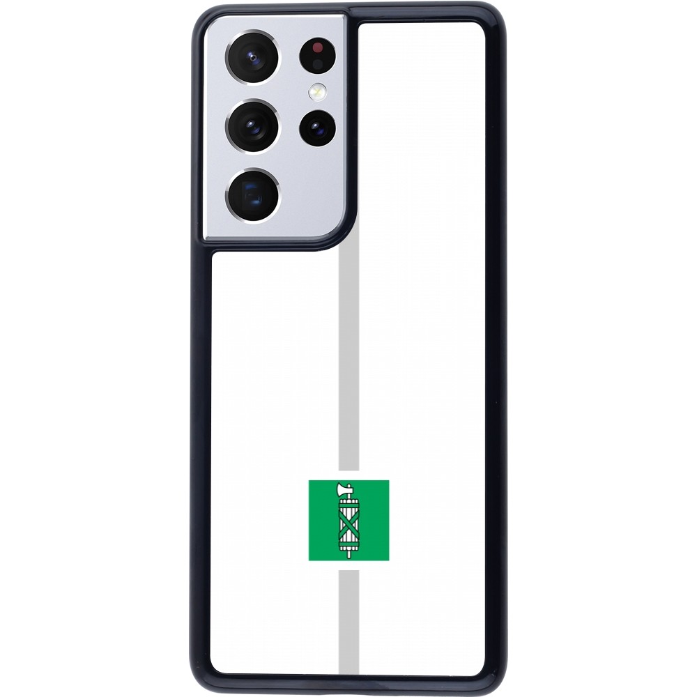 Samsung Galaxy S21 Ultra 5G Case Hülle - Kanton SG weiss