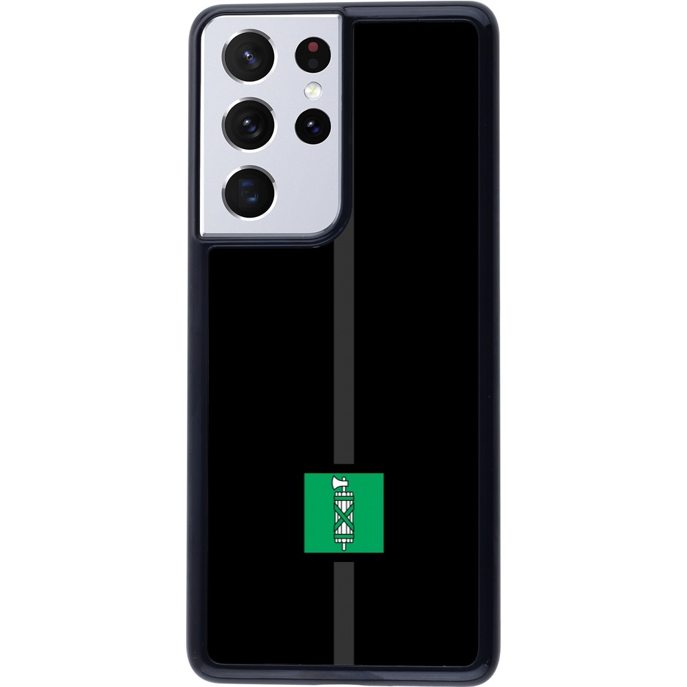 Samsung Galaxy S21 Ultra 5G Case Hülle - Kanton SG schwarz
