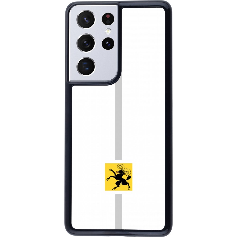 Samsung Galaxy S21 Ultra 5G Case Hülle - Kanton SH weiss