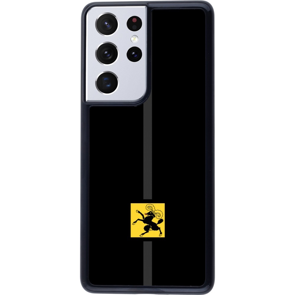 Samsung Galaxy S21 Ultra 5G Case Hülle - Kanton SH schwarz