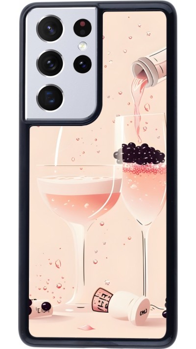 Coque Samsung Galaxy S21 Ultra 5G - Champagne Pouring Pink
