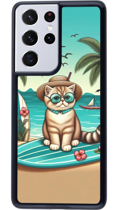 Coque Samsung Galaxy S21 Ultra 5G - Chat Surf Style