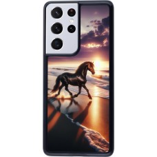 Coque Samsung Galaxy S21 Ultra 5G - Cheval majestueux plage