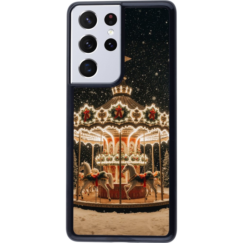Coque Samsung Galaxy S21 Ultra 5G - Christmas 25 Carousel