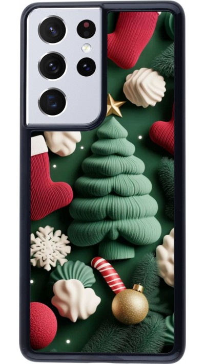 Coque Samsung Galaxy S21 Ultra 5G - Christmas 25 Christmas textiles