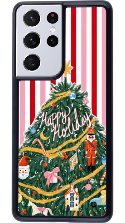 Coque Samsung Galaxy S21 Ultra 5G - Christmas 25 Happy Holiday