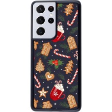 Coque Samsung Galaxy S21 Ultra 5G - Christmas 25 Pattern Gingerbread House