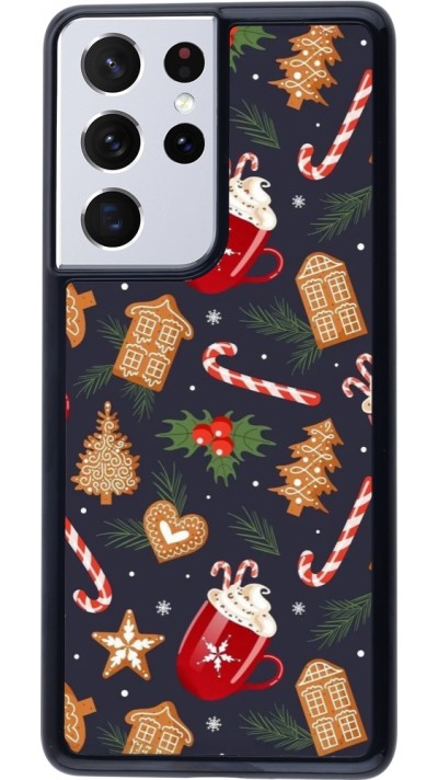 Coque Samsung Galaxy S21 Ultra 5G - Christmas 25 Pattern Gingerbread House