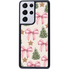 Coque Samsung Galaxy S21 Ultra 5G - Christmas 25 Vintage Ribbons